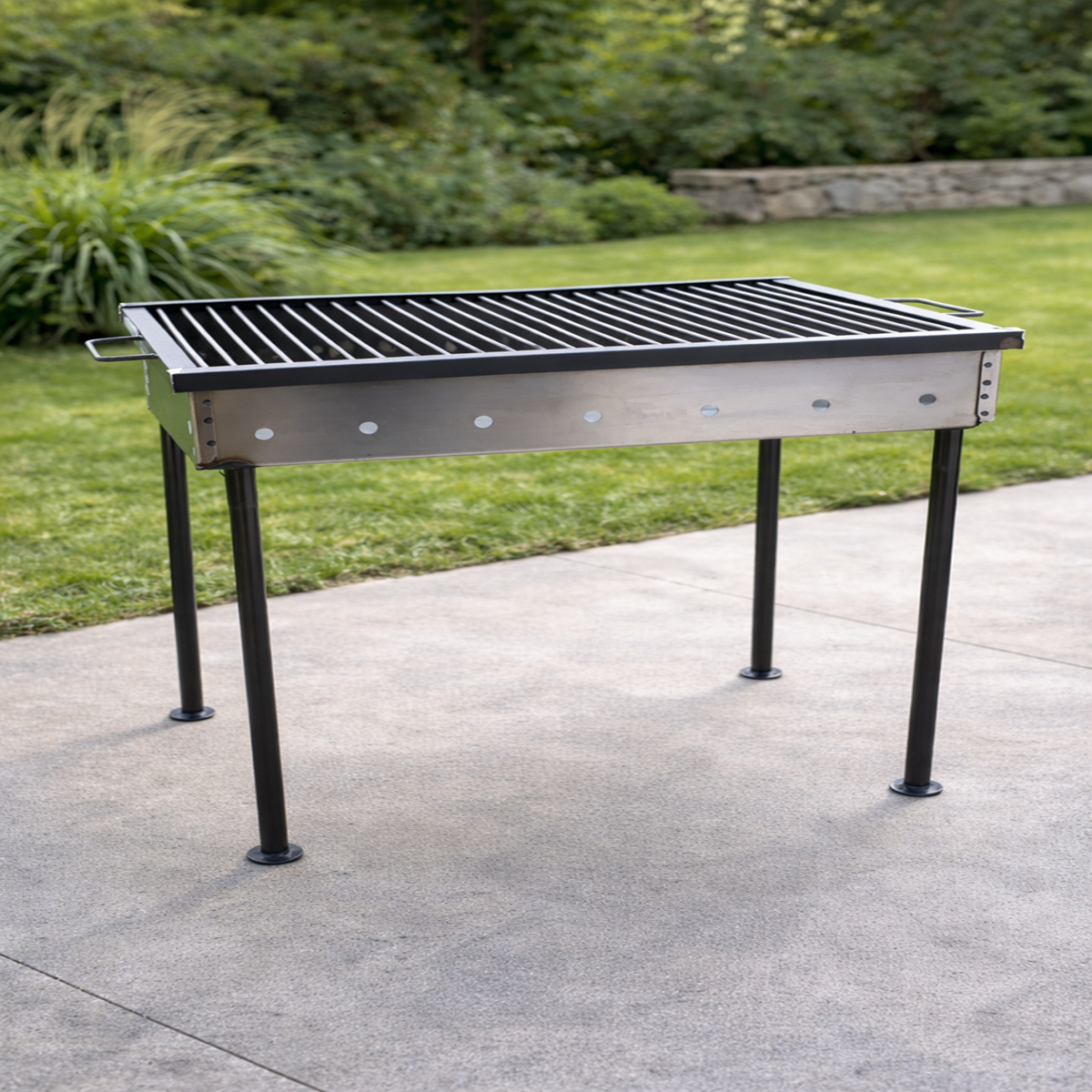 Gratar Picnic Traditional 60x40 cm cu Picioare Detasabile