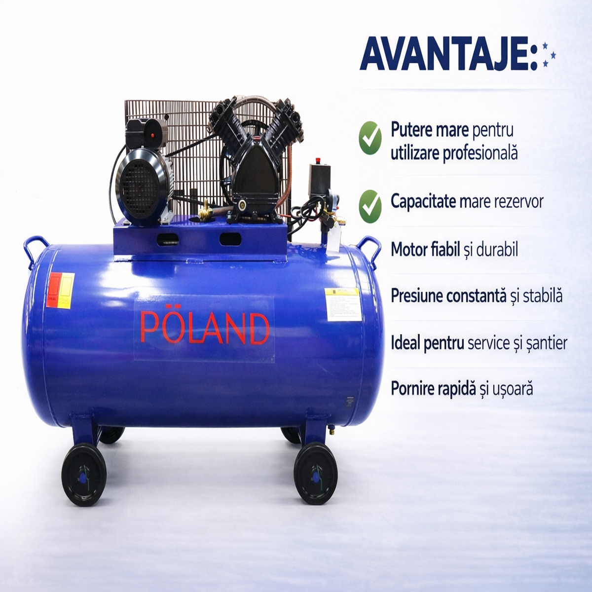 Compresor industrial 200 Litri 3 HP 12 Bari