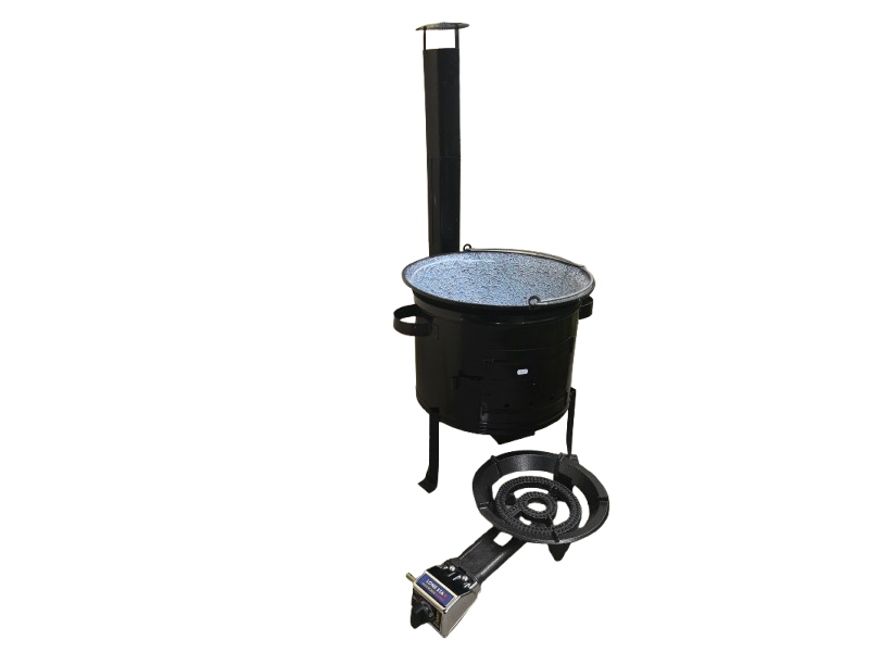Soba ( cazan ) + ceaun  50 L+pirostie