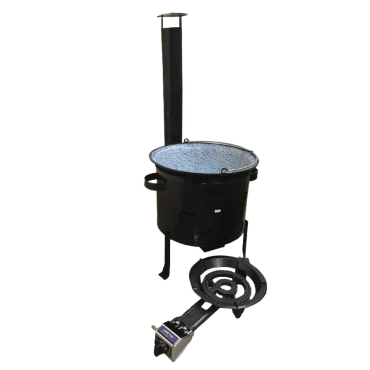 Kit soba metalica 45cm + ceaun emailat 40L + pirostrie