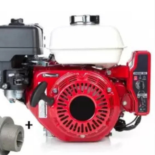 Motor pe benzina 4 timpi,  cu fulie pe curea si pornire electrica 7,5 CP